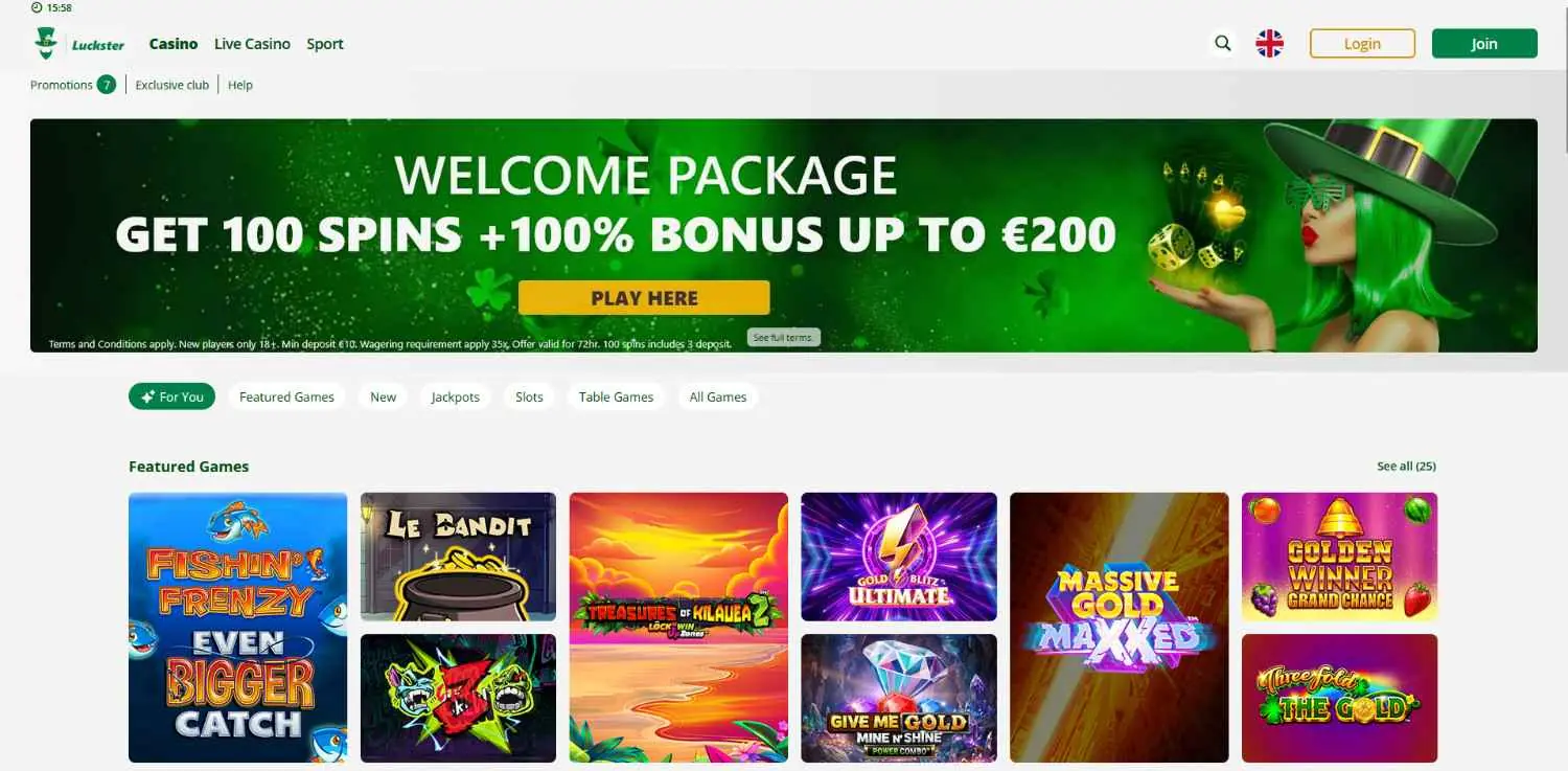 luckster homepage
