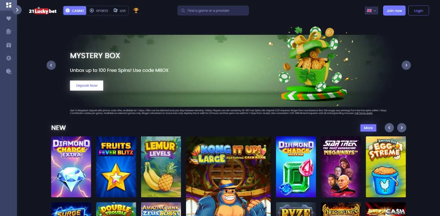 21luckybet homepage