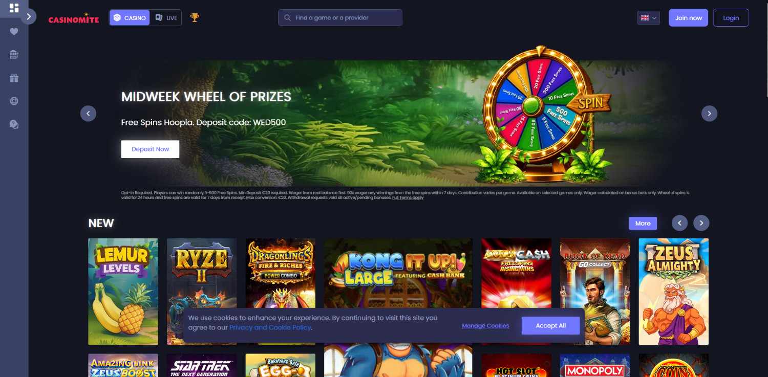 casinomite homepage