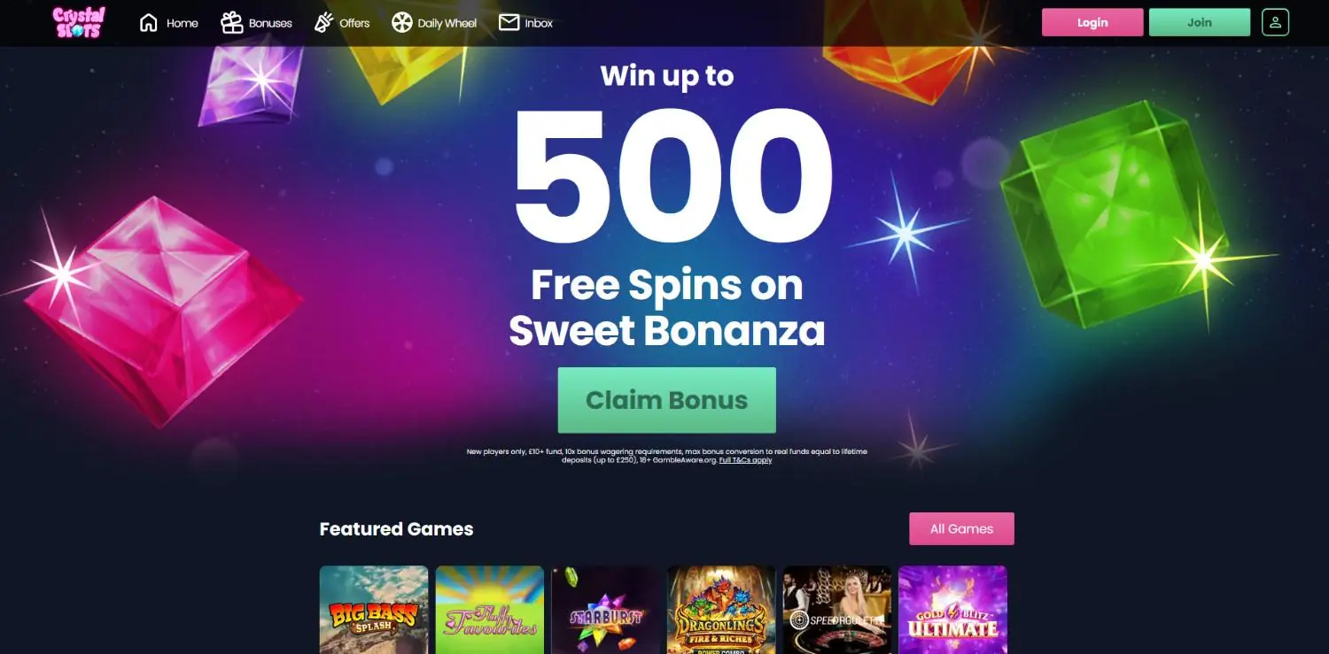 crystal slots homepage