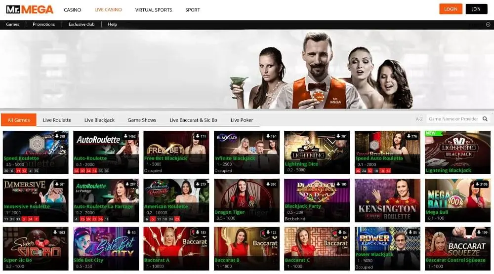 mr mega homepage