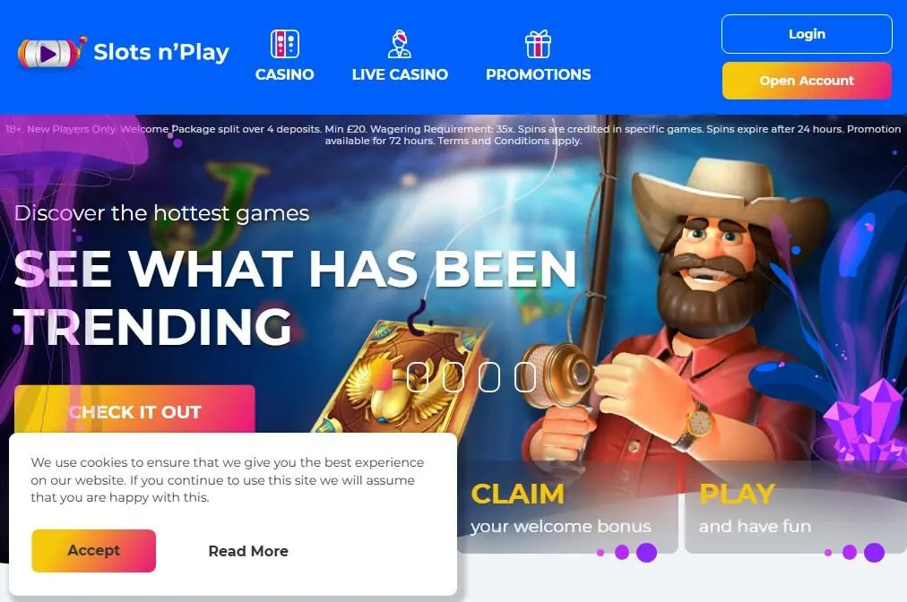 slots n play casino homepage