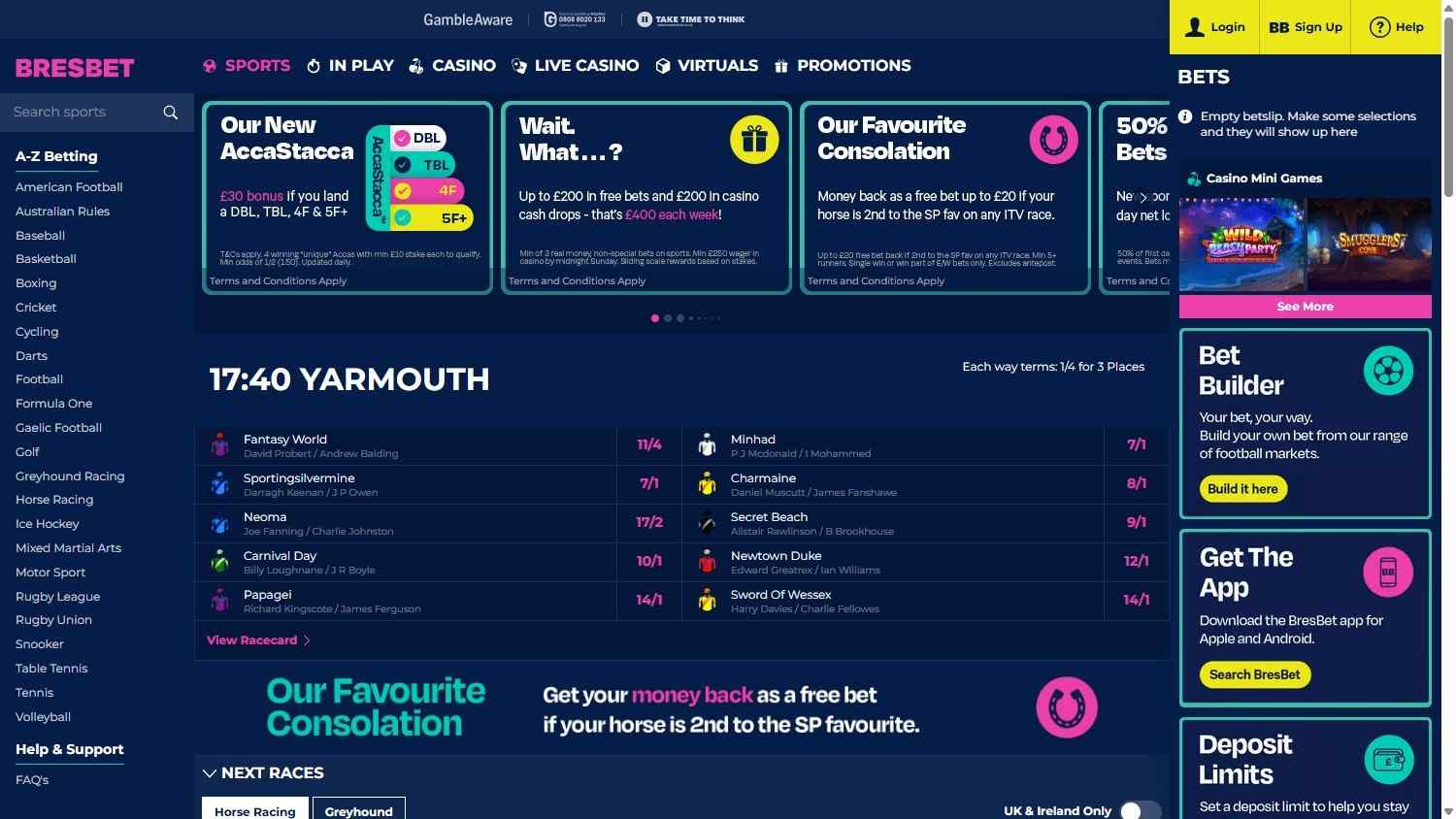 bresbet homepage