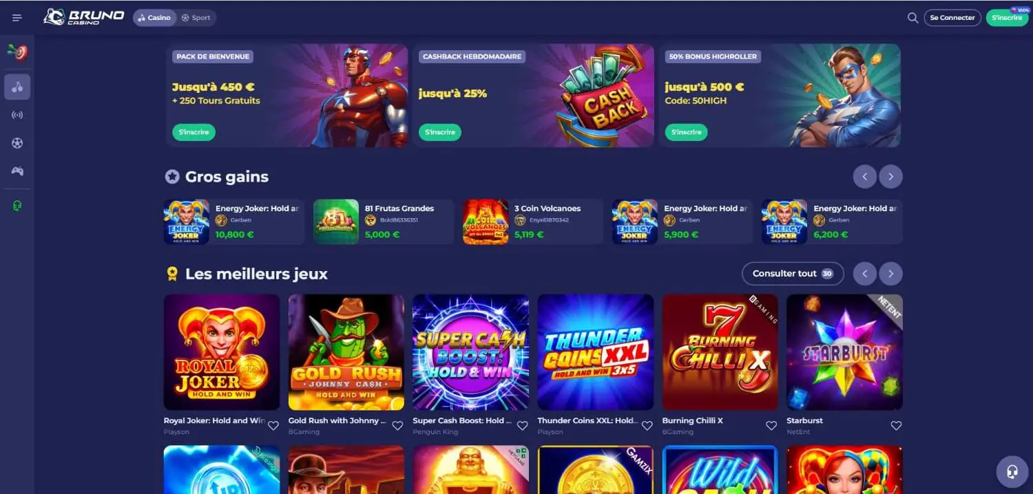 Bruno-Casino-homepage
