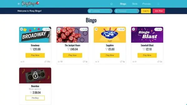 Rosy-Bingo-homepage