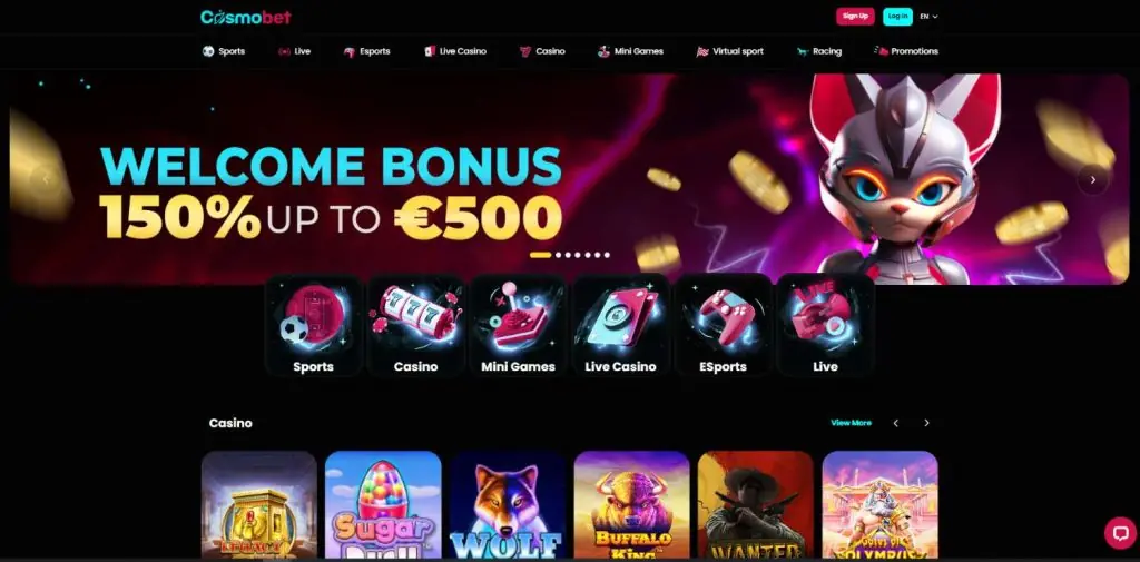 cosmobet homepage