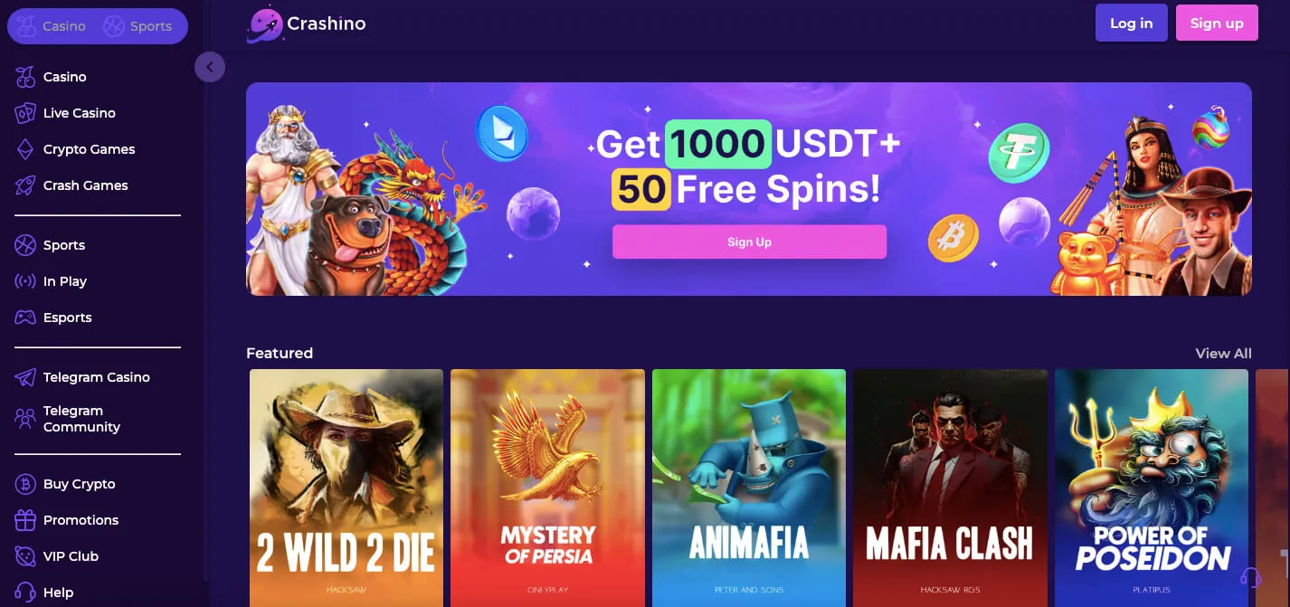 crashino homepage