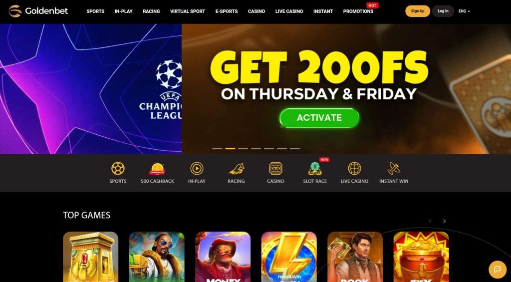 goldenbet homepage
