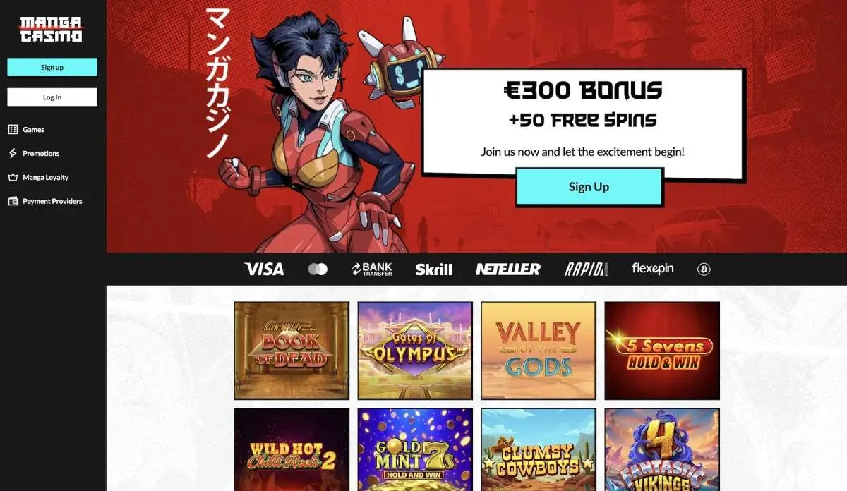 manga casino homepage