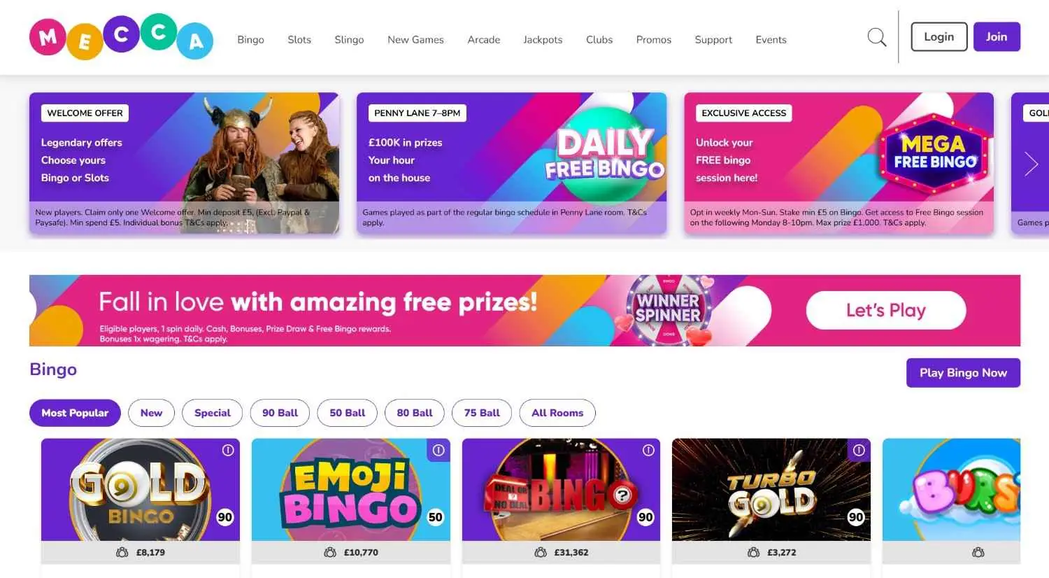 mecca bingo homepage