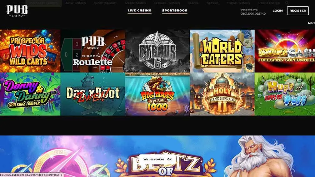 pub casino homepage