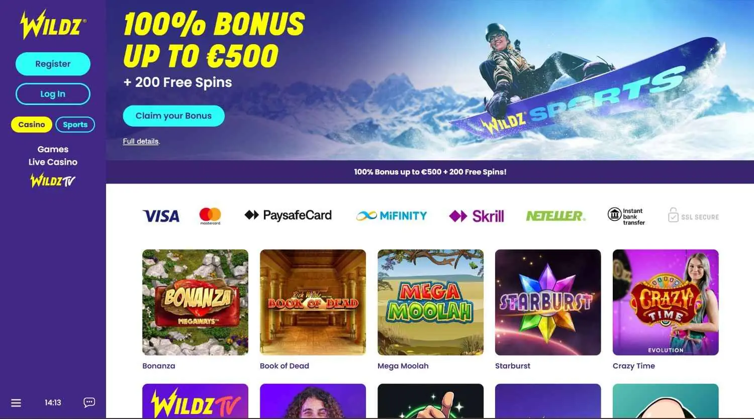 wildz homepage