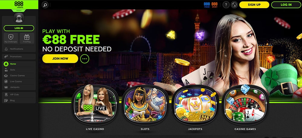 888 casino homepage