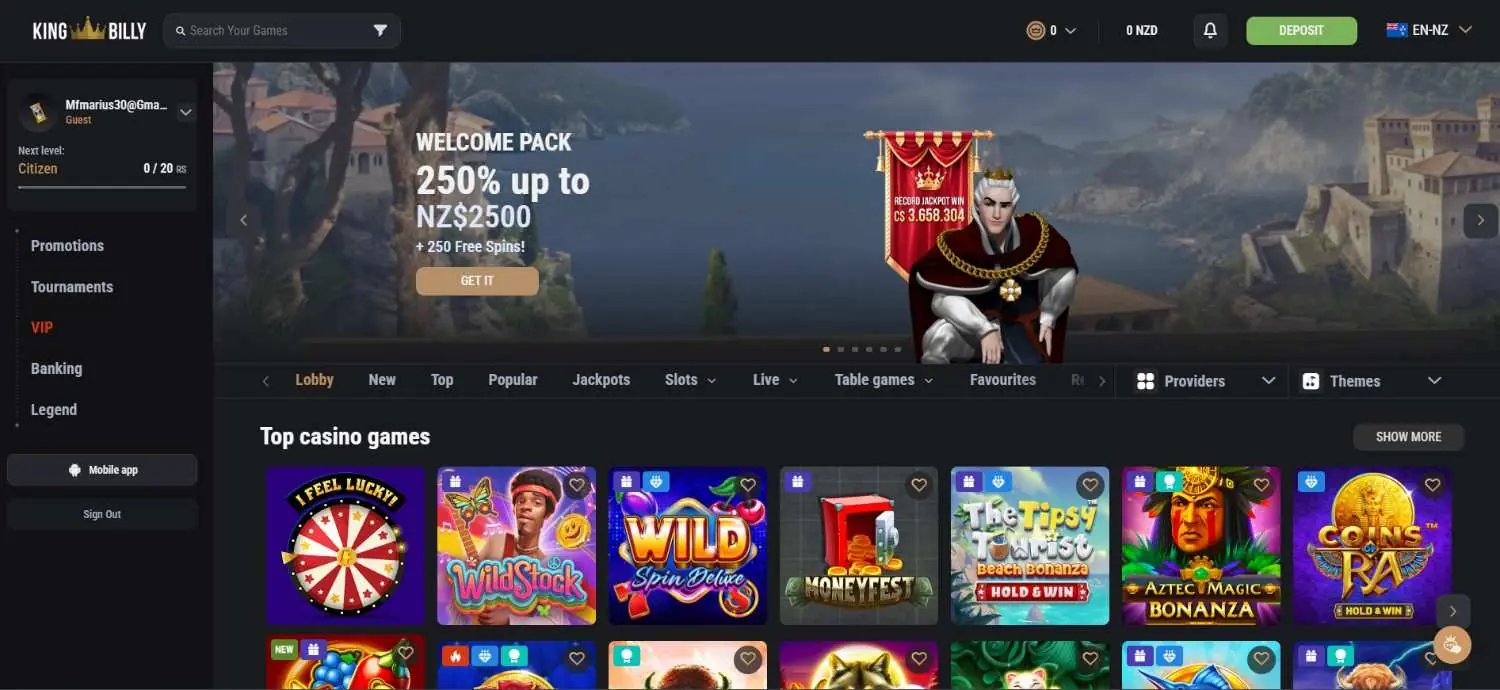 King Billy Homepage