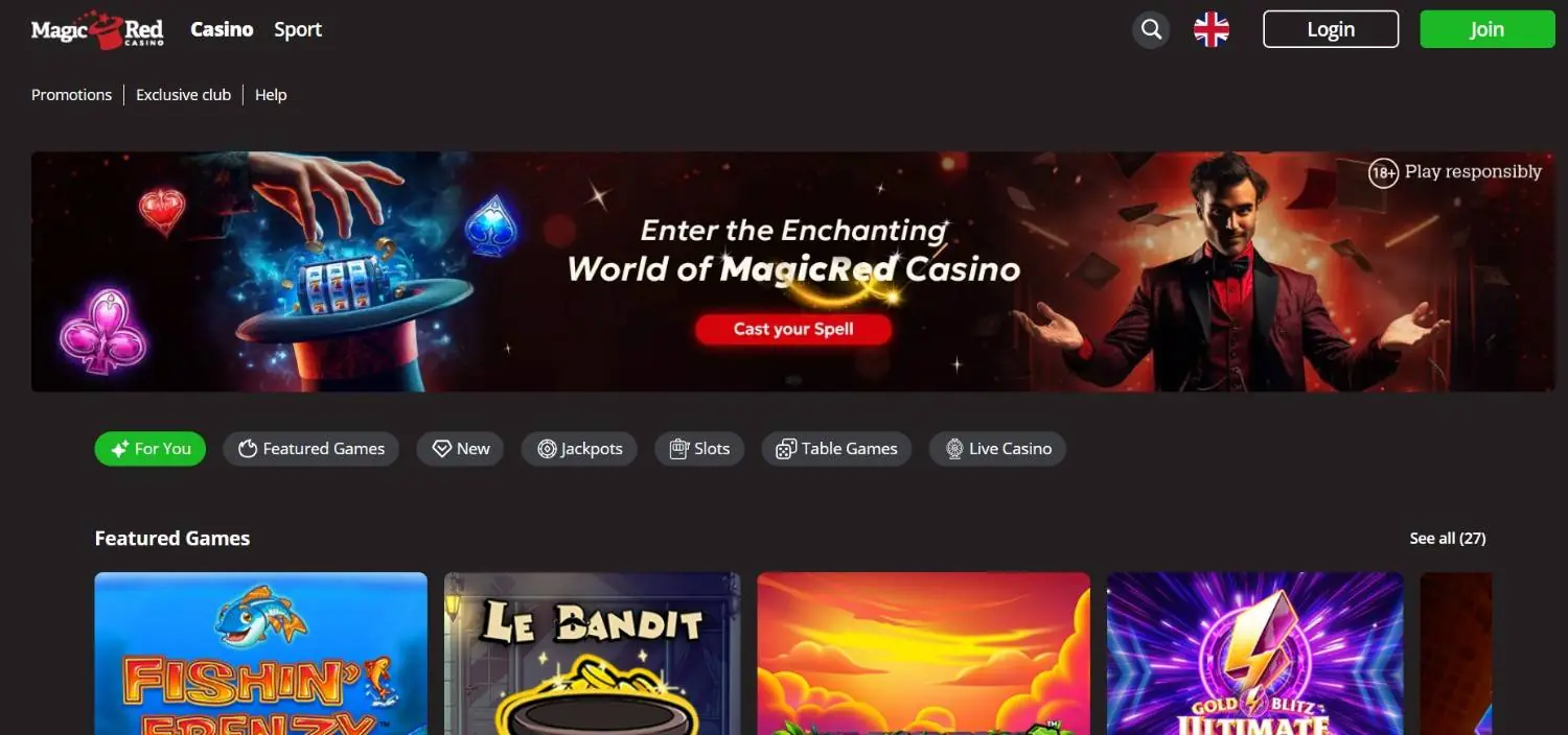 Magic Red Homepage Magic Red Homepage
