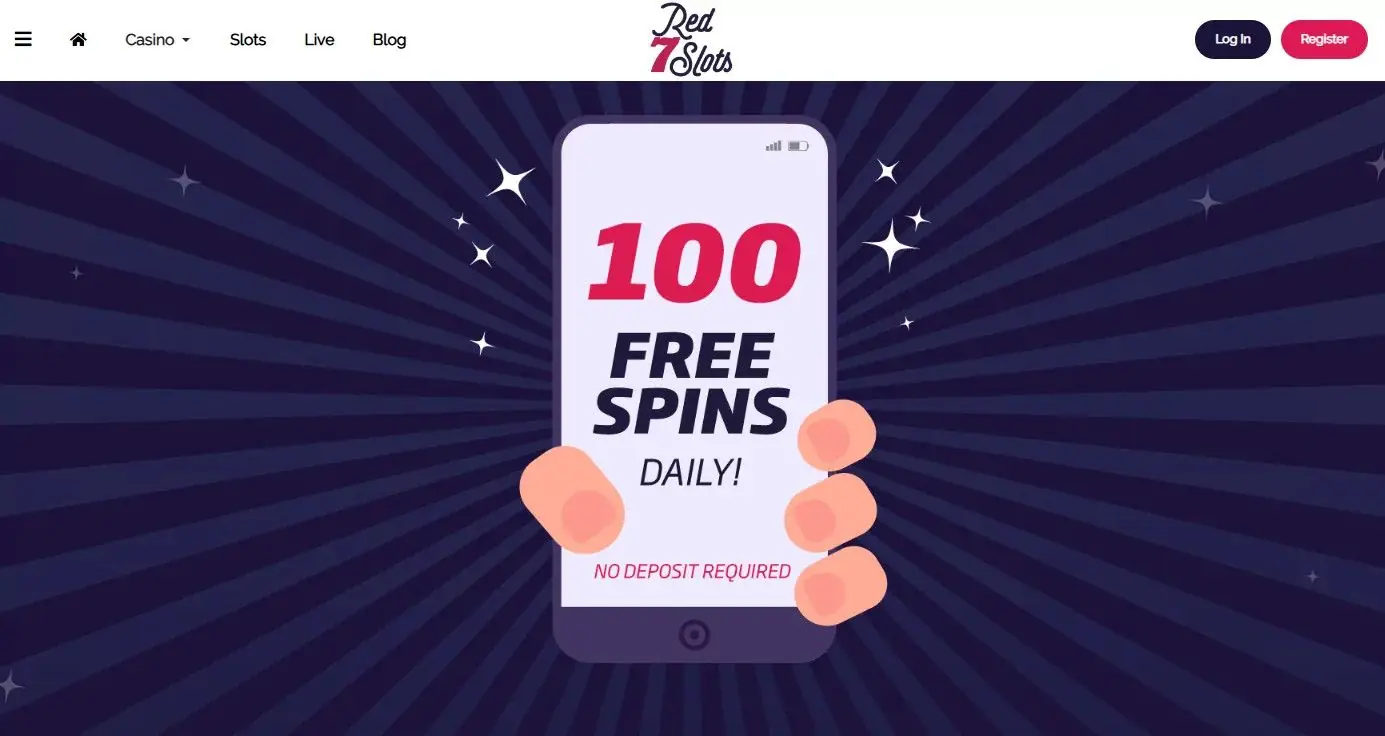 Red7Slots homepage