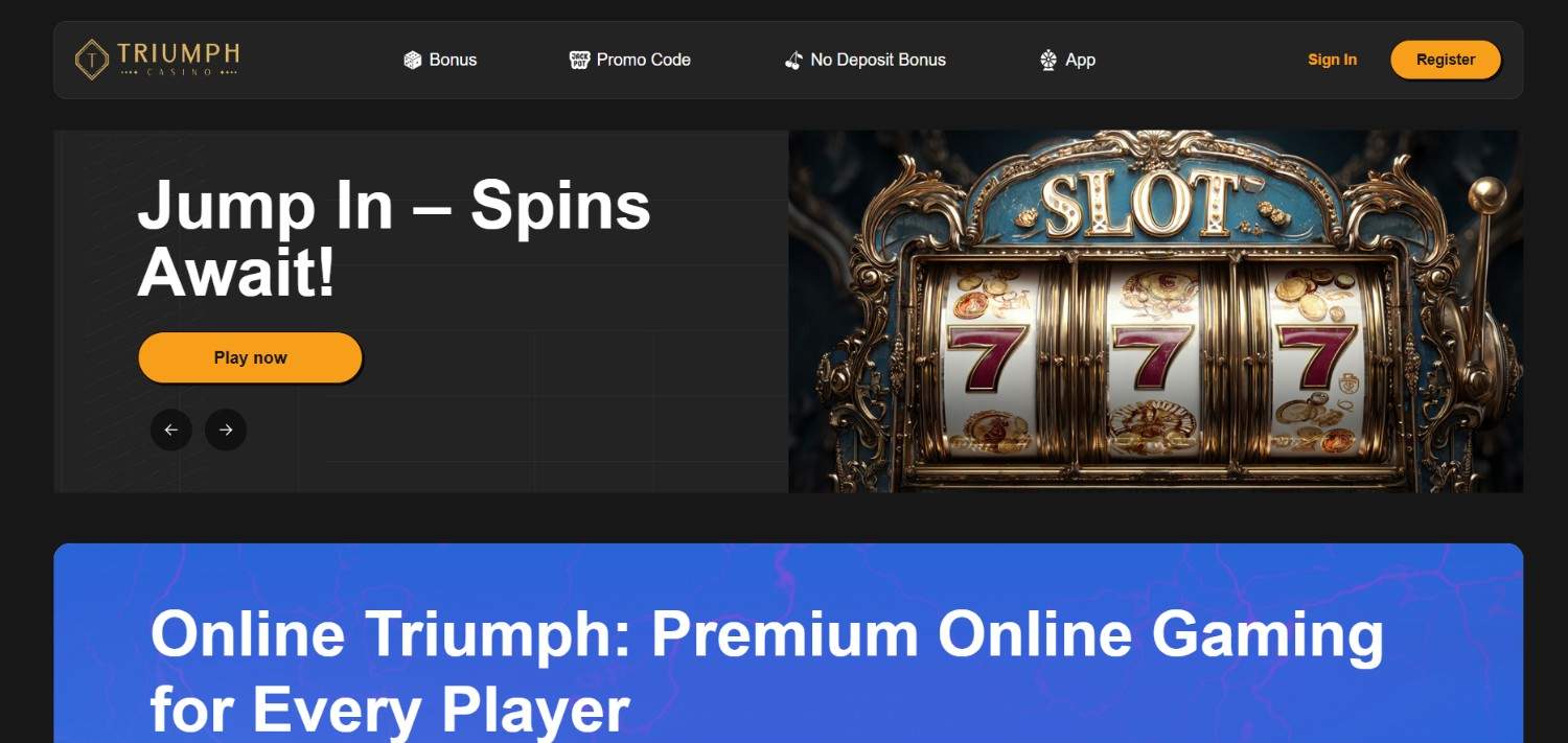Triumph Casino Homepage