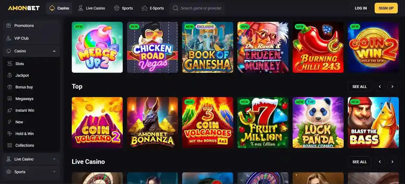amonbet homepage