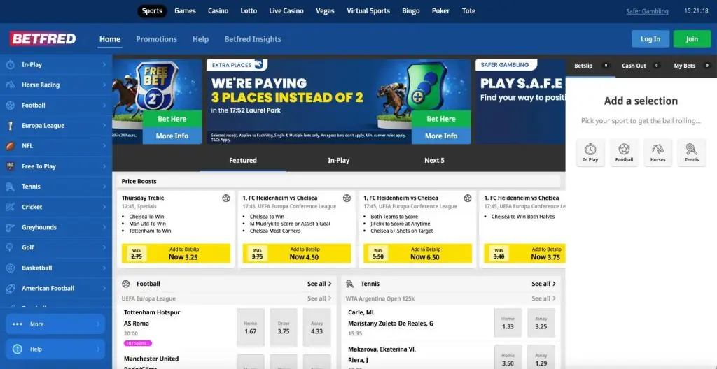 betfred Homepage