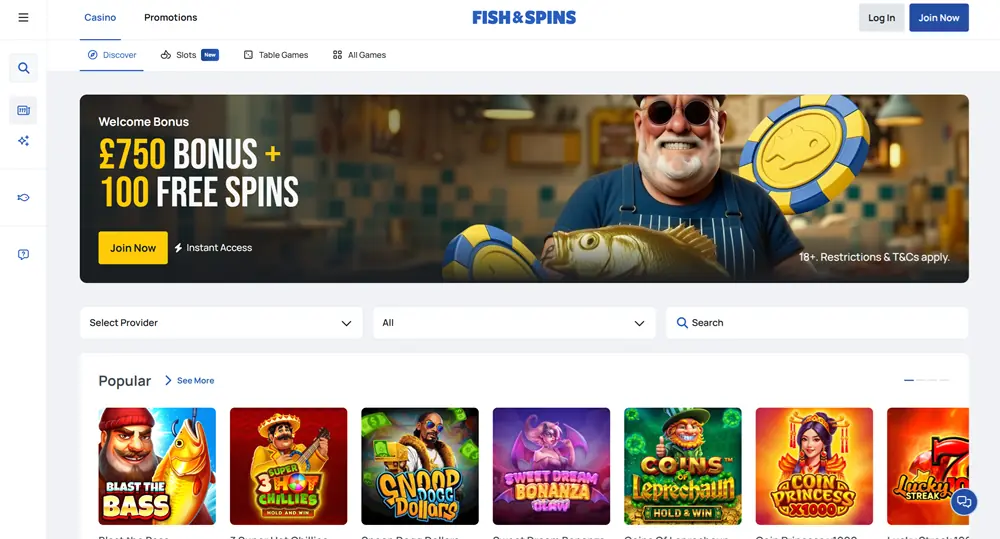 fish-and-spins-casino-homepage