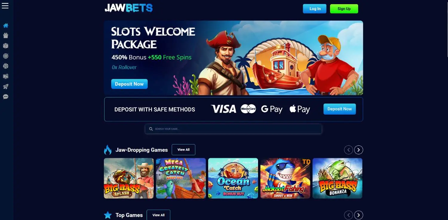 Jawbets Homepage