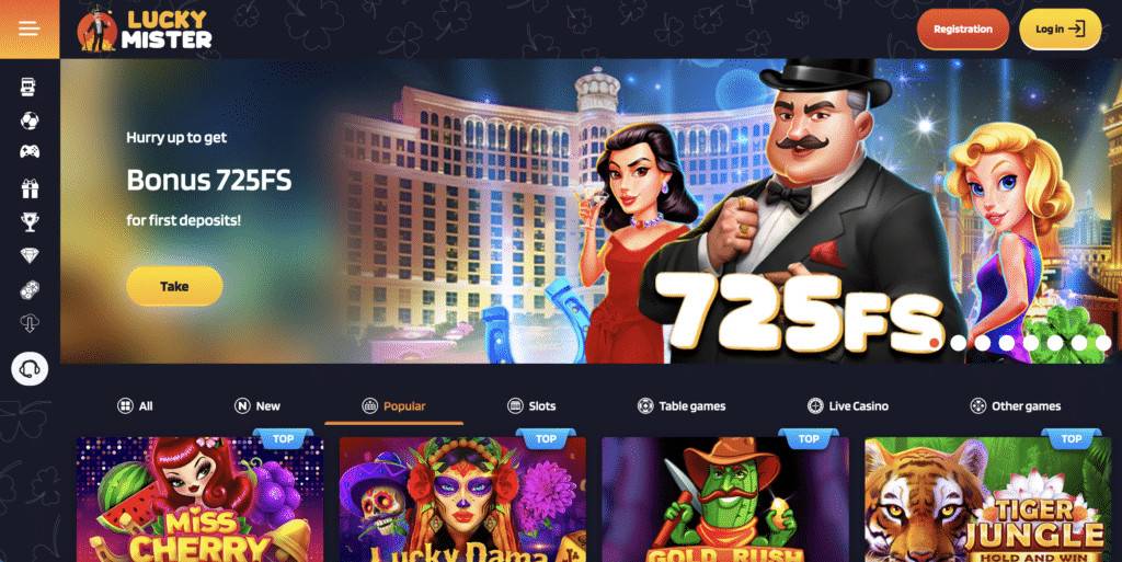 lucky mister casino homepage