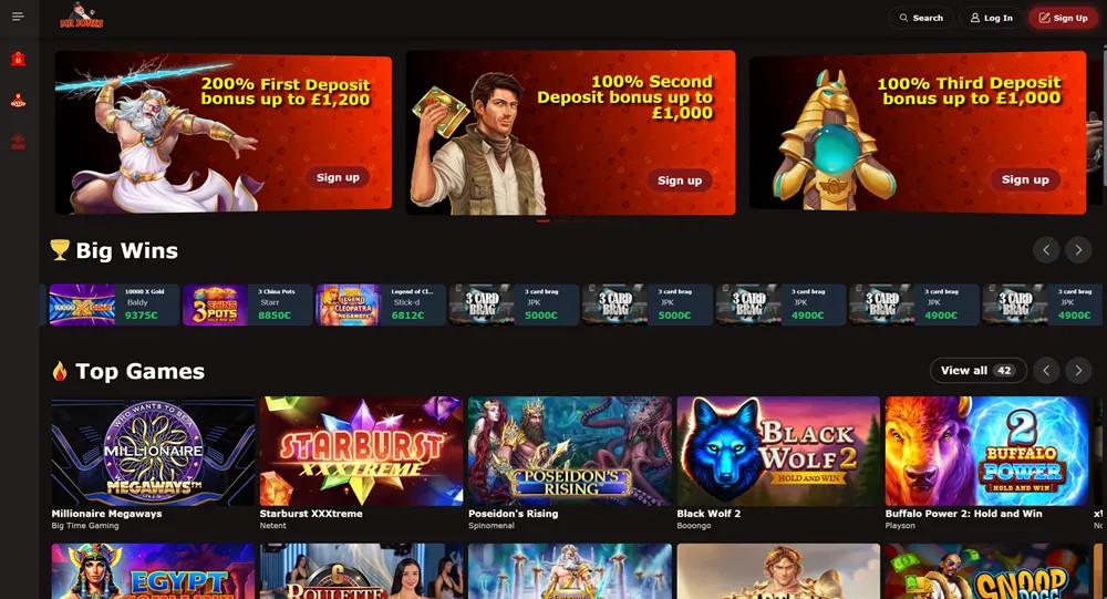 mr jones casino homepage
