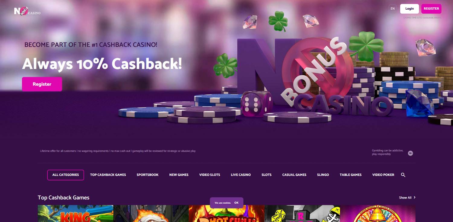 no bonus casino homepage