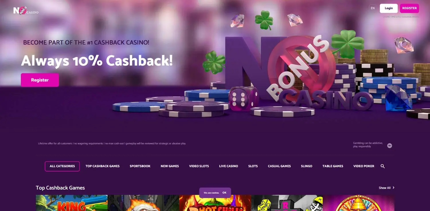 no bonus casino homepage