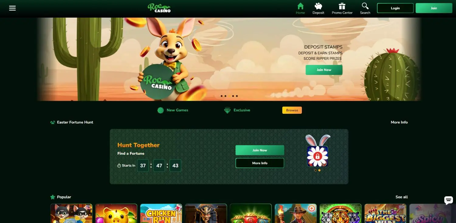 roo casino homepage