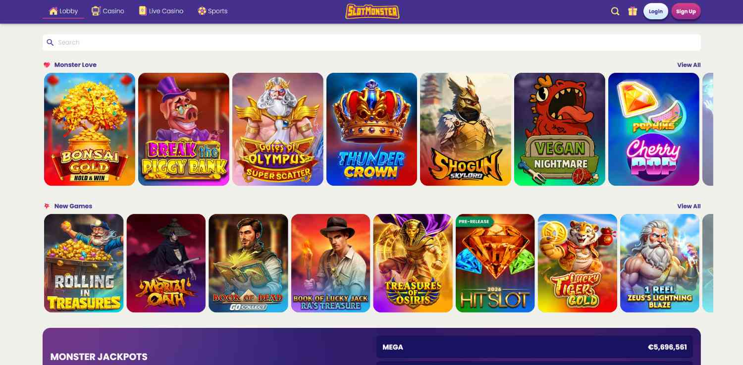 slotmonster homepage
