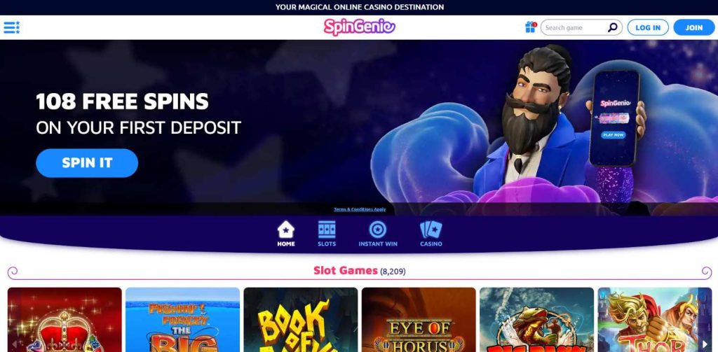Spin Genie Homepage