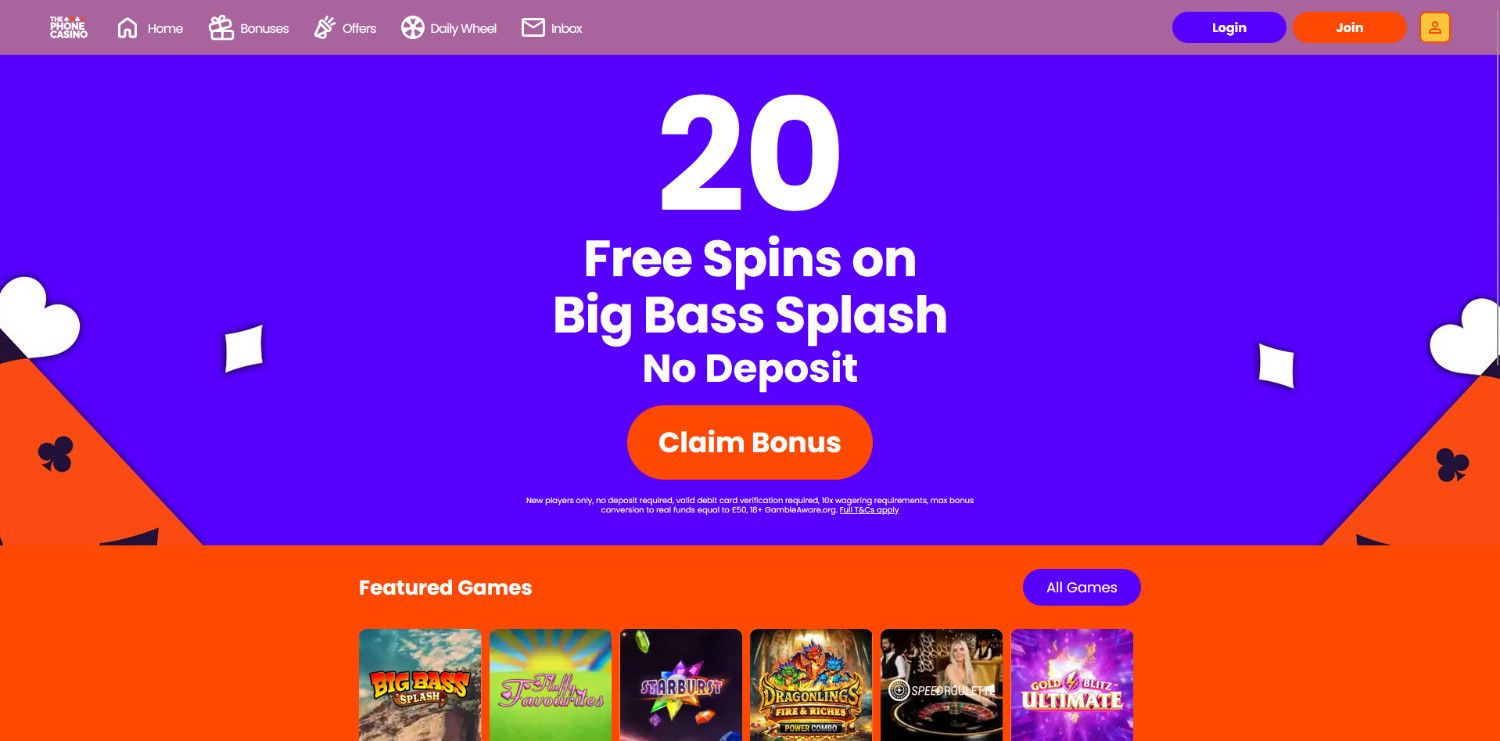 the phone casino homepage the phone casino homepage