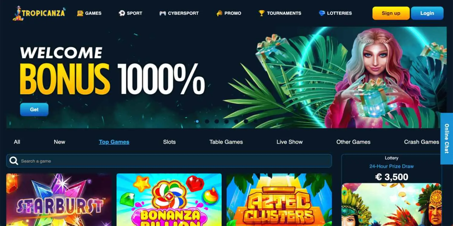 tropicanza homepage