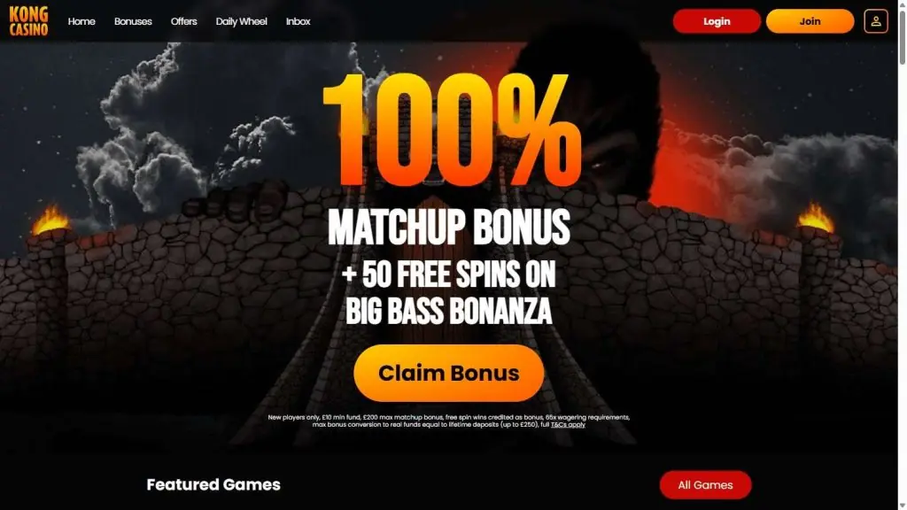 Kong Casino Homepage