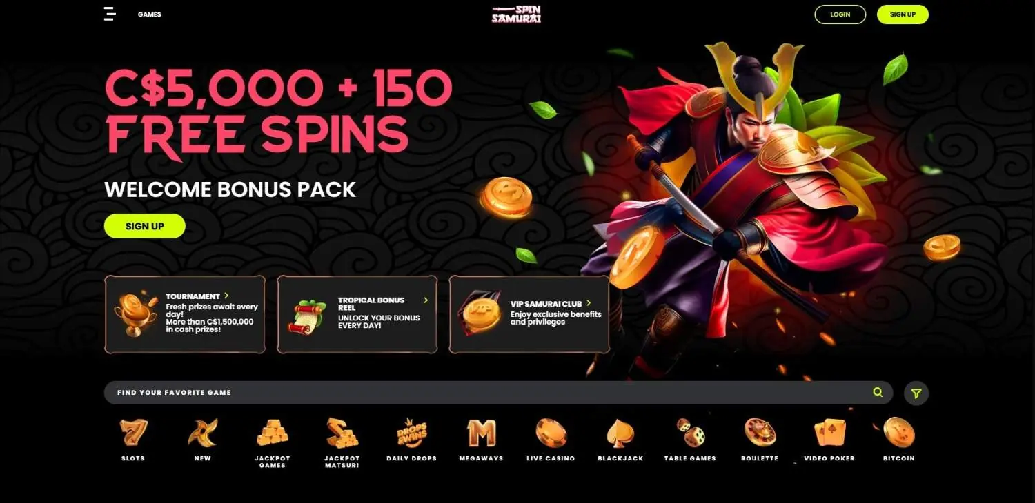 Spin Samurai homepage