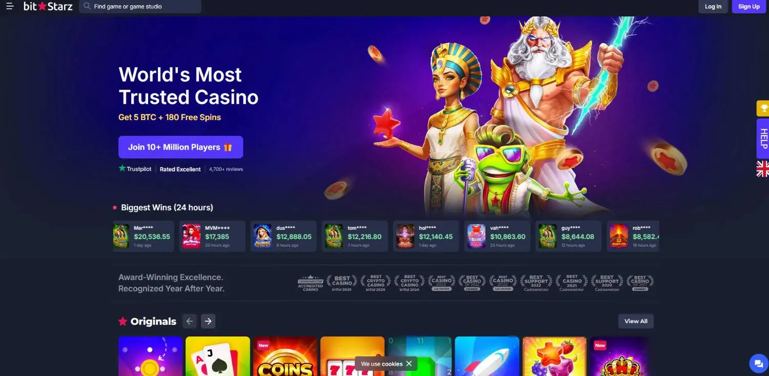 bitstarz homepage