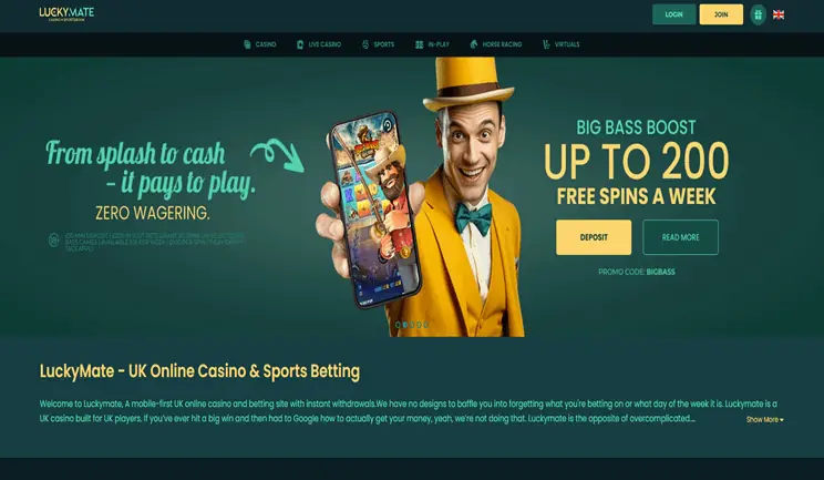 lucky-mate-casino-homepage