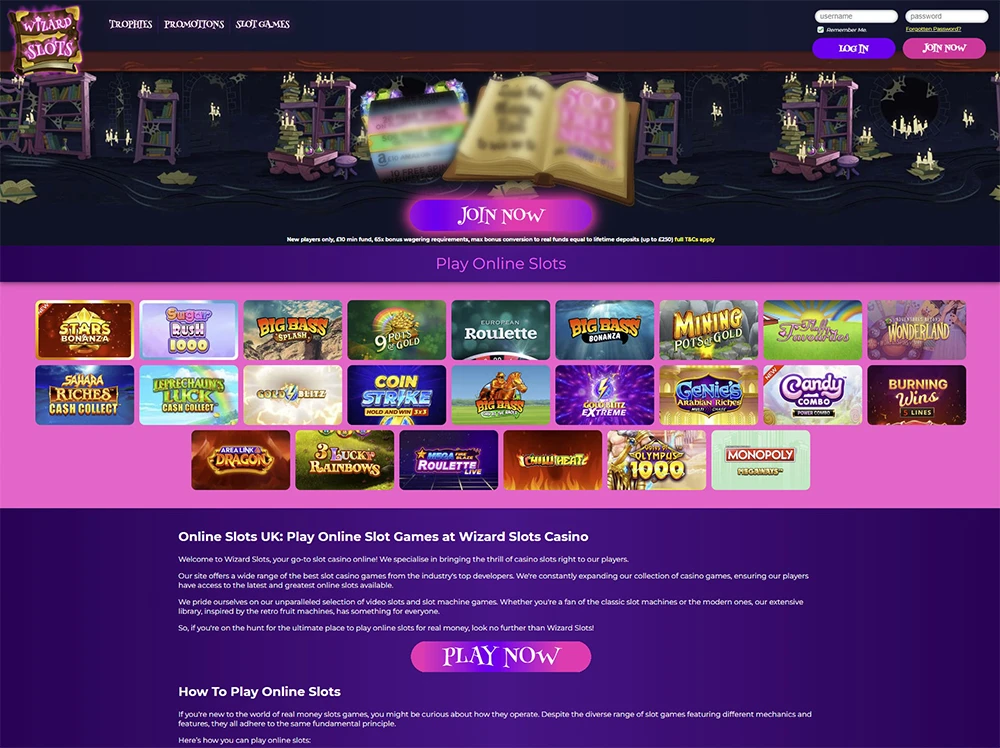 Wizard Slots