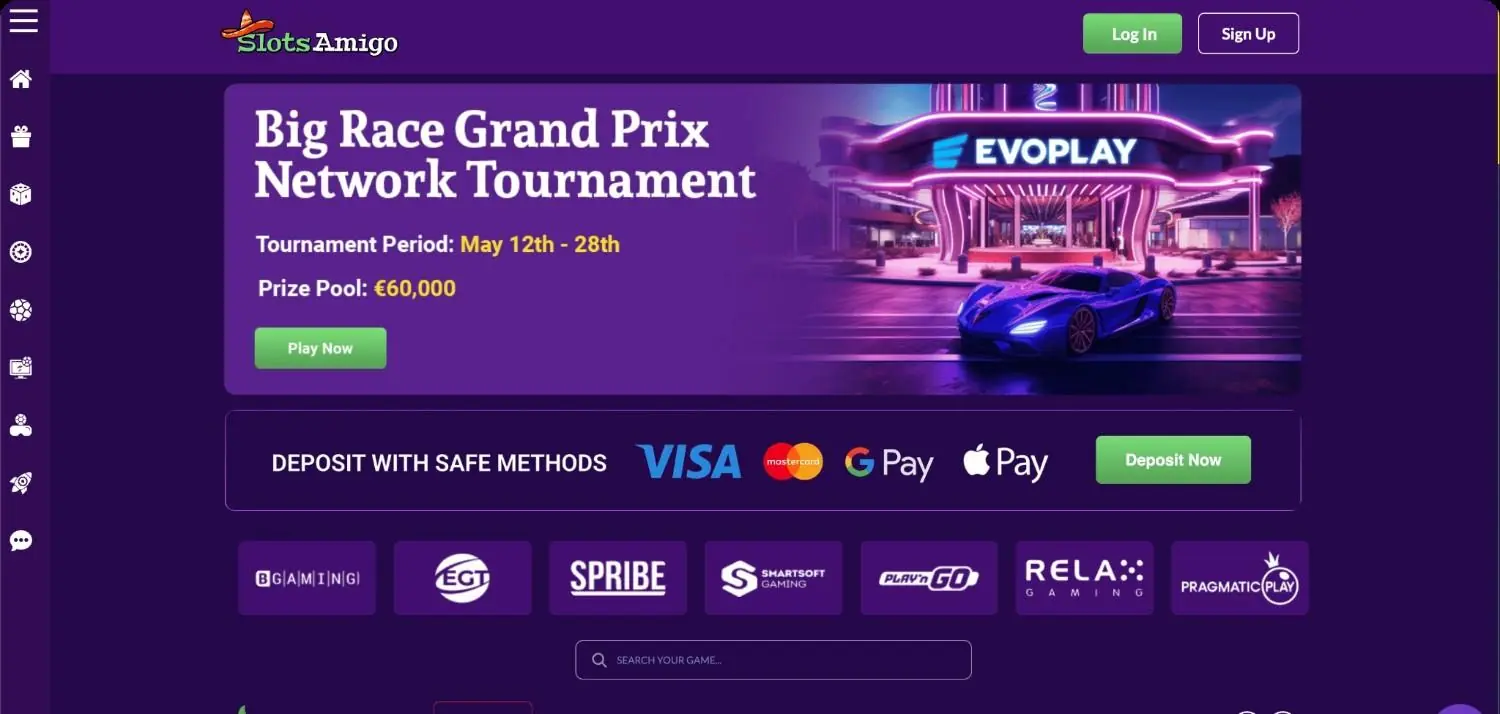 Slots Amigo Homepage