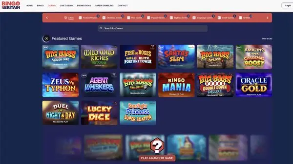 bingo britain homepage