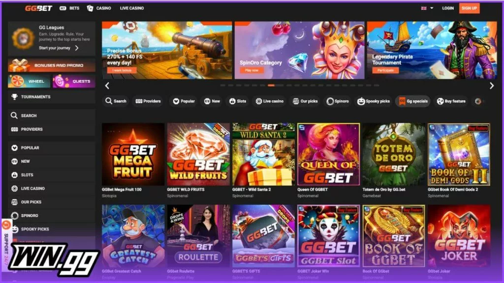 gg bet casino homepage