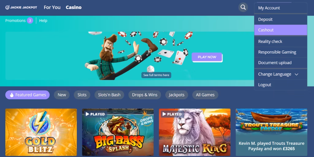 jackie jackpot homepage