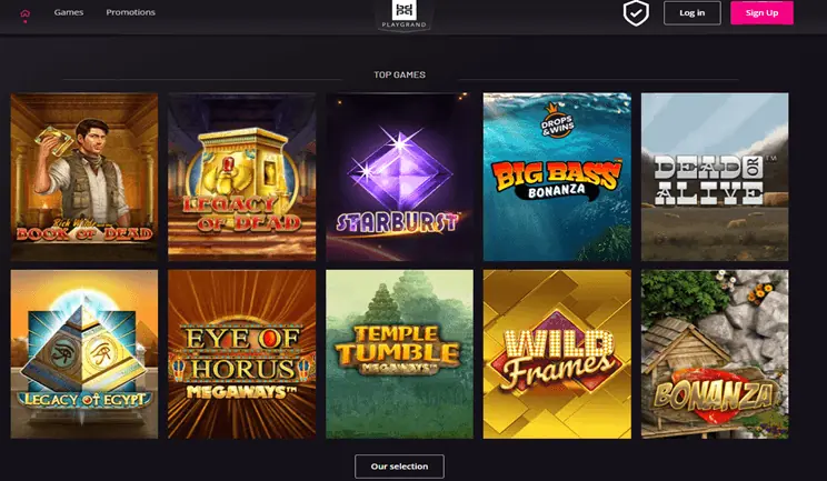 playgrand casino homepage