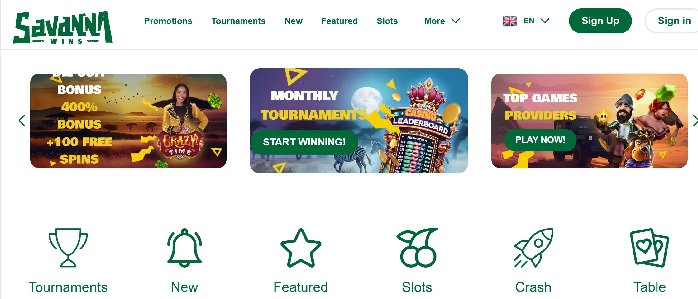 savanna wins casino homepage