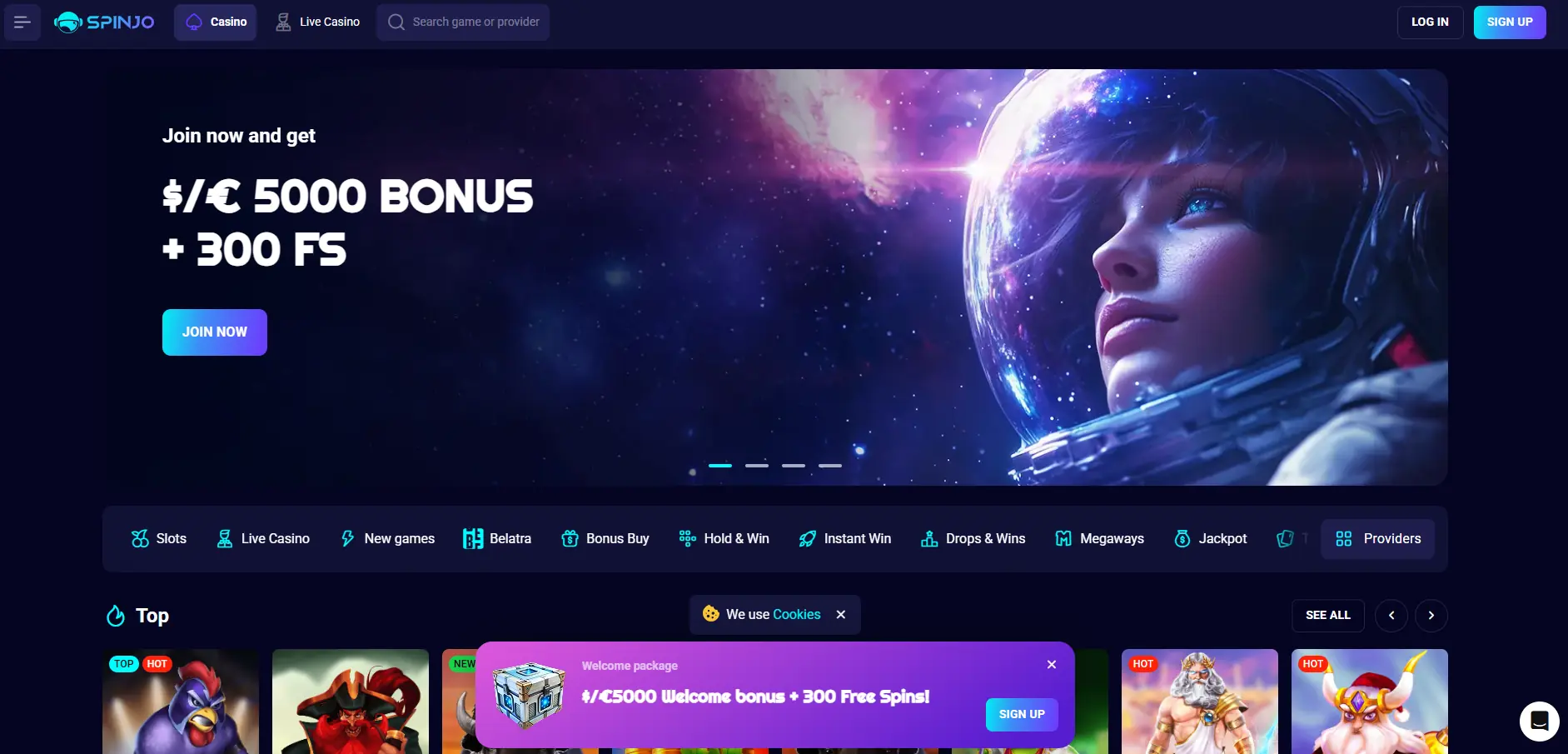 spinjo homepage
