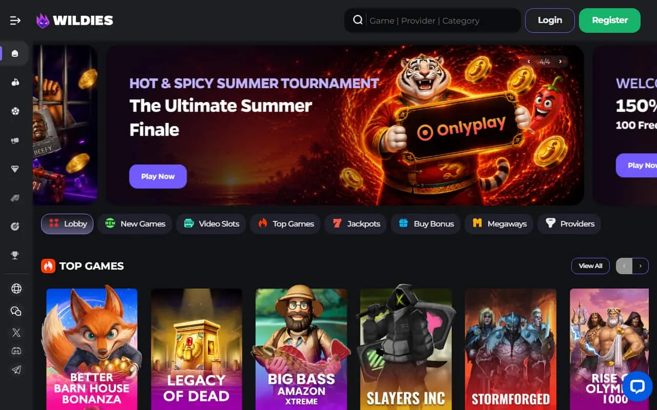 wildies homepage