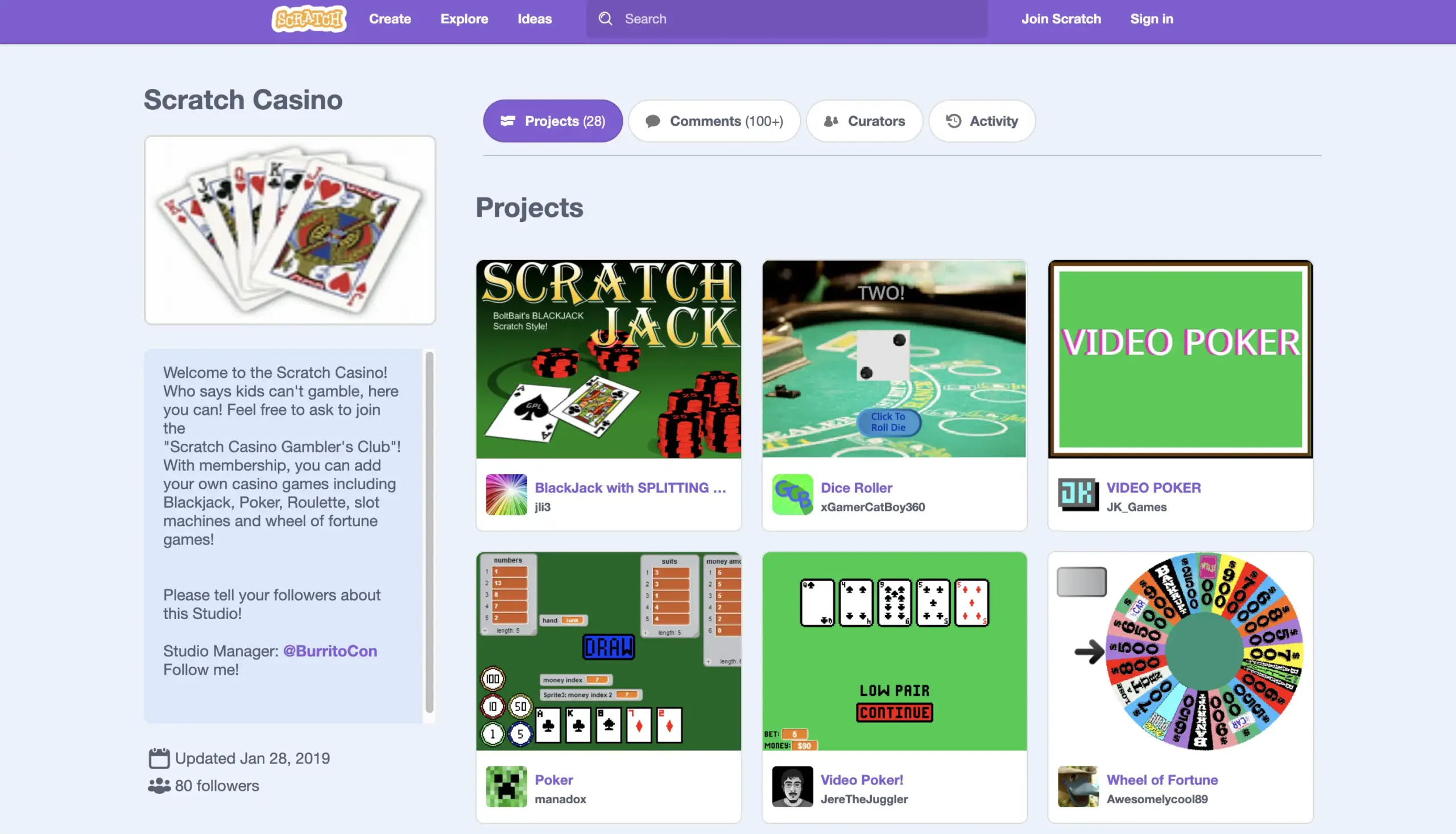 Scratch Casino Homepage