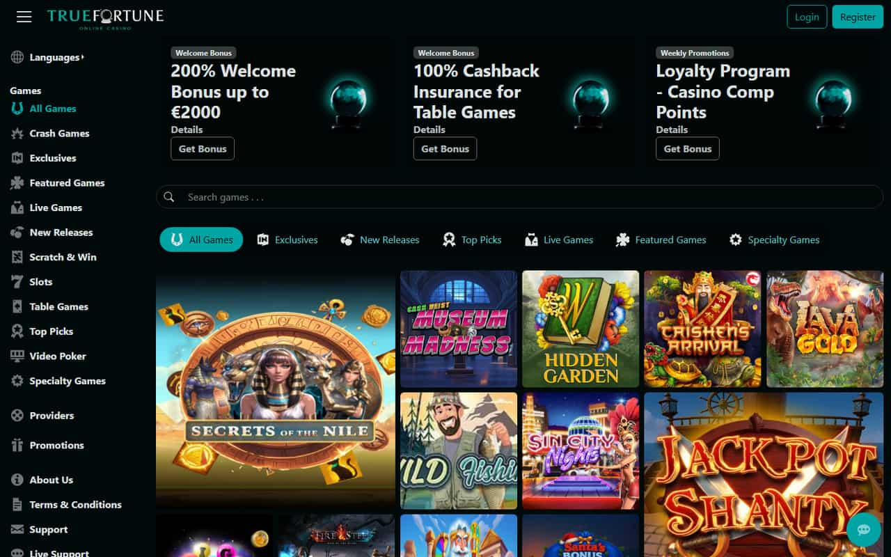 True Fortune Homepage