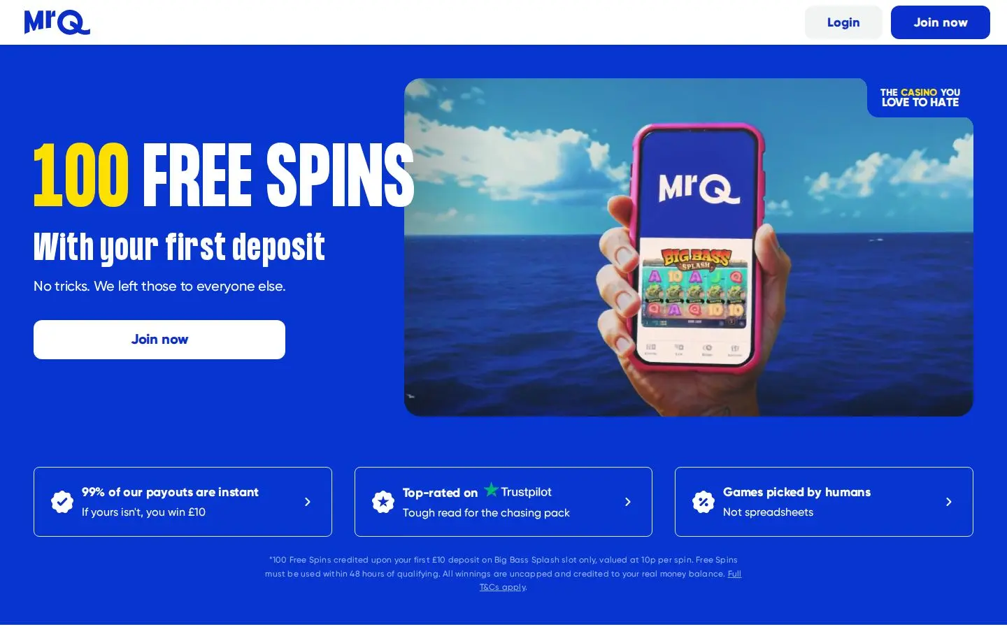 Mr Q homepage